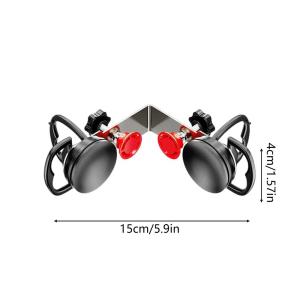 Heavy Duty Suction Cup Tile Leveler Floor Gap Fixer 90 Degree Adjustable Granite Seam Setter Tool for Leveling Alignment
