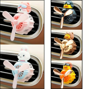 New cartoon car air outlet aromatherapy machine car interior with decorative fragrance ornaments (give two fragrant tablets)