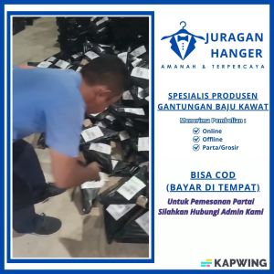 Juragan Hanger - Gantungan Baju Kawat Hanger Anti Karat Spesial Promo Murah Bisa COD Gratis Ongkir