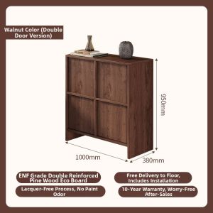 Vintage Style Solid Wood Multi-function Storage Cabinet