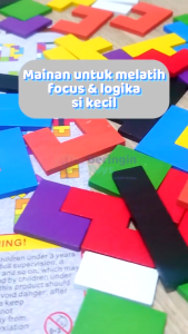 TERATAITOYS - Mainan Edukasi Puzzle Tetris / Mainan Puzzle Block / Mainan Puzzle Anak / Puzzle Kayu Tangram