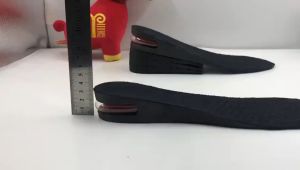 AT Silicone Absorbent Air Cushion Shoe Insole Height Lift Higher Adjustable Cut Heel Insert Footpad