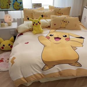 YAOKANG | Pokémon Thick Milk Fleece Bedding Set