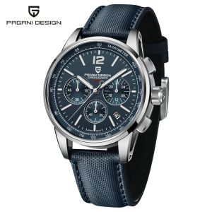 PAGANI DESIGN VK63 Mens Quartz Watch - Luxury Fashion Casual 100M Water Resistant with Sapphire Glass And Stainless Steel