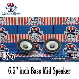 UNCLE SAM 6.5 Inch Bass Mid Speaker **100%Original** (New 2023)165Watts US-6 ProtonPeroduaHondaToyotamazdaMyvisaga