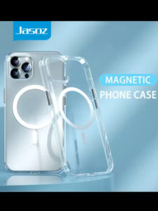 Jasoz Magnetic Crystal Clear Phone Case Transparent for iPhone 17 pro 16 pro max 15 pro max 15 Protective Phone Case