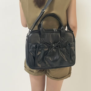 Ins Bow กระเป๋าแล็ปท็อป 13 13.3 14 15 15.6 16 นิ้วกระเป๋าถือโน้ตบุ๊คผู้หญิงแฟชั่น Tote กระเป๋ากระเป๋าถือขนาดใหญ่