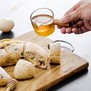Thickened Glass 100ml 50ml  with Wooden Handle Espresso Cup Mini Milk Cup Restaurant Barista Tool Espresso