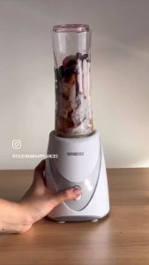 Tough Mama NTMPB-2 Blender Portable Personal Jug Juicer Smoothie Fruit Shake Maker Gray/White Japanese