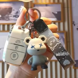 Precise Fit Key Fob Cover for KIA (Remote Hold) Luxury Diamond Pendant Protective Case for K3 K4 K5 Sportage Sorento Rio