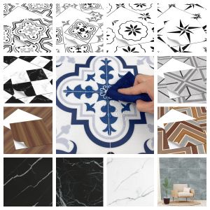 10pcs 30x30 ซม.หนา Frosted กระเบื้องบ้าน Decals Anti SLIP กันน้ําสติ๊กเกอร์ติดผนังสําหรับห้องน้ําห้องครัวห้องนั่งเล่น