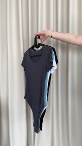 SomethingSweet - JESSI Bodysuit Wanita l Atasan Wanita l Bodysuit Basic Lengan Pendek l Leher Bulat Wanita