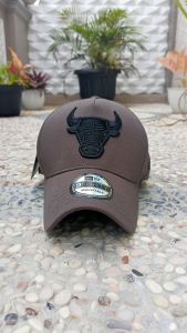 Bulls Bahan abu abu 9Forty Topi premium A Frame Topi premium