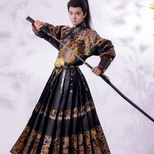 Jinyiwei Flying Fish Suit Original Chuangming Han Chinese Clothing for Men Woven Gold Stickers inside Traction Grigat Wristband Arm Guard Armor