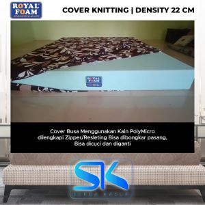 Kasur Busa ROYAL FOAM D22 Tebal 10CM Garansi 15 Tahun Cover Katun Semua Ukuran | 200x180 | 200x160 | 200x150 | 200x140 | 200x120 | 200x100 | 200x90 | 200x80 | 190x140 | Anti Kempes | Tahan Kempes | Anti Tungau | Anti Bakteri | Anti Bau Apek