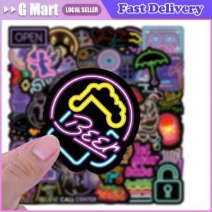 10/30/50/100PCS Anime Neon Light Graffiti Stickers for Children Toy Laptop Luggage Car Motorcycle Cool Waterproof Decals Sticker