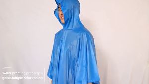 AUGETY Titanium Raincoat 912 Makapal Kapote Popular Rubberized Vulcanized High Quality Eye Neck Cover Reflector Motorcycle Raincoat for Adult