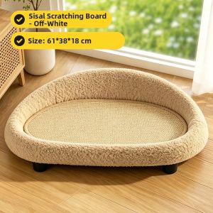 7o | Scratch Resistant No Mess Sisal Cat Scratch Pad Large