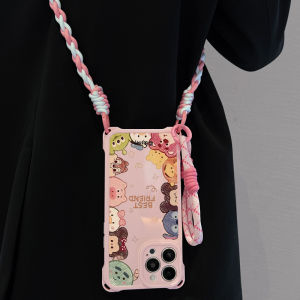 Full Screen Animal Silicone Phone Case for Oppoa6gt A5pro A3x A2m Small 1 Vitality Version Findx8 with Lanyard X7 A58x Crossbody A56 Women A57 A96 A97 A32