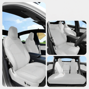 GUIPAI | Tesla Compatible Model Y Model 3 Breathable White Auto Seat Cushion