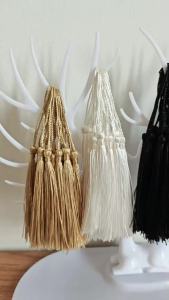 10/50 Chiếc Dây Tua Rua Mini 13cm/5 Inch Để Làm Móc Khóa Mặt Dây Chuyền Đánh Dấu Sách Đồ Trang Sức Phụ Kiện Phong Cách Bohemian Bằng Polyester