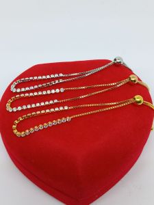 gelang serut listring mp / gelang perak asli silver 925 lapis emas/ gelang fashion wanita impor