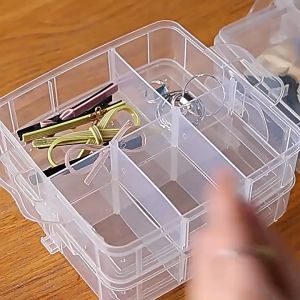 3 Layers Multipurpose Storage Box Small Compartment Accessories Jewelry Medicine Organizer