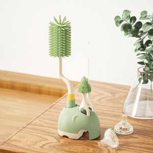 Sikat pembersih botol dan tatakan 4 in1 P05/ Sikat Botol Susu Bayi / Pembersih Botol Susu B429-430