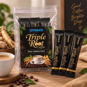 energy booster coffee -Tongkat Ali Coffee with Ginseng & Maca | Daily Energy & Focus - Triple Root Premium Arabica Instant Coffee | 10 Sachets |