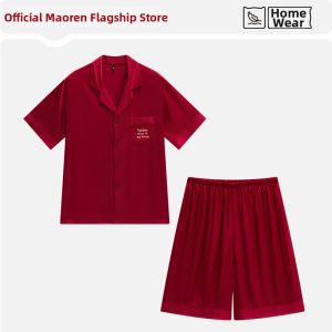 MiiOW | Summer Short Sleeve Thin High-End Open Shirt Sleepwear