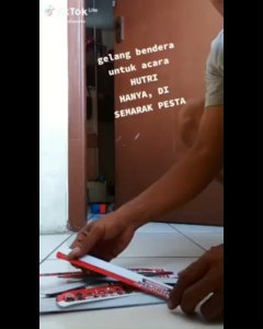 (100 pics)gelang bendera gelang 17 an gelang panitia agustusan gelang peserta lomba gelang merah putih