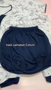 3 Pasang Setelan Colvin Baju Celana Bayi Baru Lahir Newborn 0 - 6 bulan Variasi Warna Navy