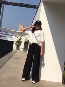 【K-Home】S - 3XL Korean Style Casual Woman Long Pants Female Fashion Cotton Loose Casual Pants Plus Size