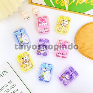 TAIYO Gunting Kuku Karakter Set 2IN1 Mini Box Nail Clipper Potong Ujung Samping Sudut Miring