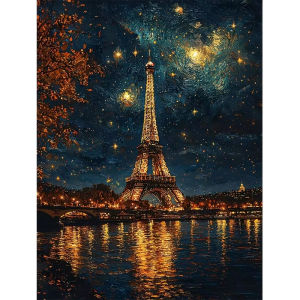 Scenic Eiffel Tower Paris Night Landscape Jigsaw Puzzle 500/1000/1200/2000PCS Stress Relief Puzzle Wall Art Decor Gift