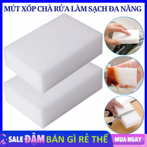 Combo 5 Mút Xốp Ma Thuật Lau Chùi Tẩy Rửa Vệ Sinh Đa Năng - Miếng Bọt Biển Nano Cọ Rửa Chén Bát / Mút Rửa Làm Sạch Nhà Bếp Phòng Tắm Siêu Tạo Bọt Tiện Dụng