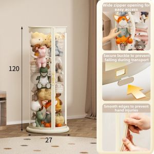 Jokooan | Transparent Toy Storage Bin For Children Plush Dolls