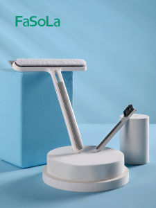 FaSoLa Double-Sided Glass Scrubber Cleaning Tool Multi-Functional Window Cleaner Household Cleaning Tool for Glass Cleaning