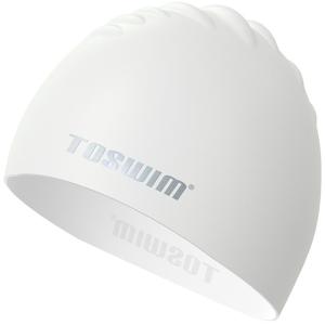 toswim | Comfortable Large Capacity Waterproof Ear-Protective Silicone Swim Cap