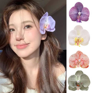 Summer Sweet Simulated Phalaenopsis Hairpin Hair Ornaments Super Fairy Orchid Bangs Side Hair Clip Hair Accessories