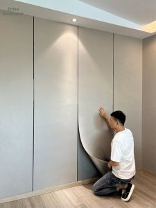 ZHIBA | Self-adhesive Thickened Wallpaper Wall Fabric for TV Background or Bed Head Decoration Waterproof