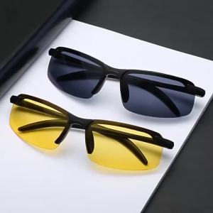 UV Protection Sunglasses Yellow Night Vision Glasses HD Day and Night Driving Glasses for Women Men