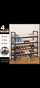 DuduMart 4 Layer Shoe Rack: Optimal Storage Solution for Small Spaces
