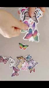 50pcs Pretty Butterfly Graffiti luggage laptop notebook Sticker Suitcase Notebook Sticker Sticker