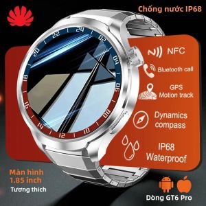 Đồng Hồ Thông Minh HUAWEI GT6 Pro Dành Cho Nam Màn Hình AMOLED 1.85 Inch GPS NFC La Bàn Gọi Bluetooth Chống Nước IP68
