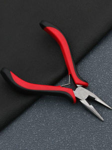 Mini Red Handmade DIY Jewelry Pliers Sharp Nose round Mouth Side Cutter Tiger Mouth Iron Cast Tool for Beading And Crafting