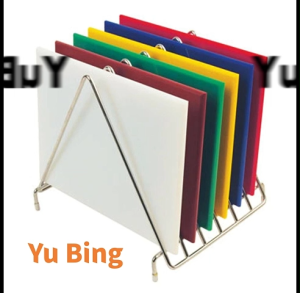 Bestseller 6mm Thick Stainless Steel Stand Cutting Board Rack 3 or 6-Slot Storage Organizer