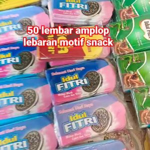 AMPLOP LEBARAN ANGPAU IDUL FITRI ISI 50 LEMBAR UKURAN 7X11 CM