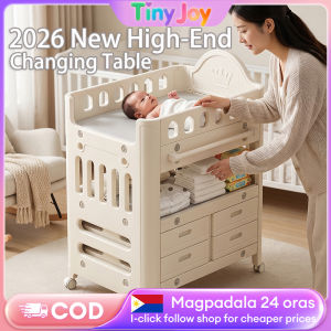 Baby Changing Table Mobile Nursing Station with Storage Adjustable Height Diaper Change Table for Baby Massage & Bath