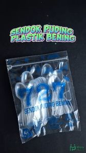 Sendok Puding Jelly Es Krim Plastik Bening isi 50 pcs